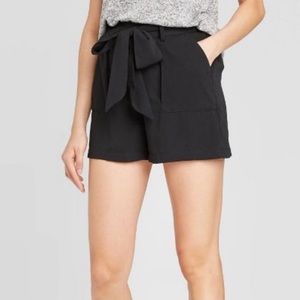 A new day black high waisted shorts